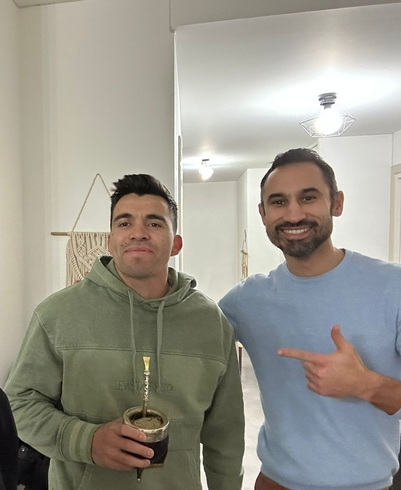 Marcos Acuña champion du monde Argentine avec l'ostéopathe Lémard-Flavien Mourey Andrézieux-Bouthéon