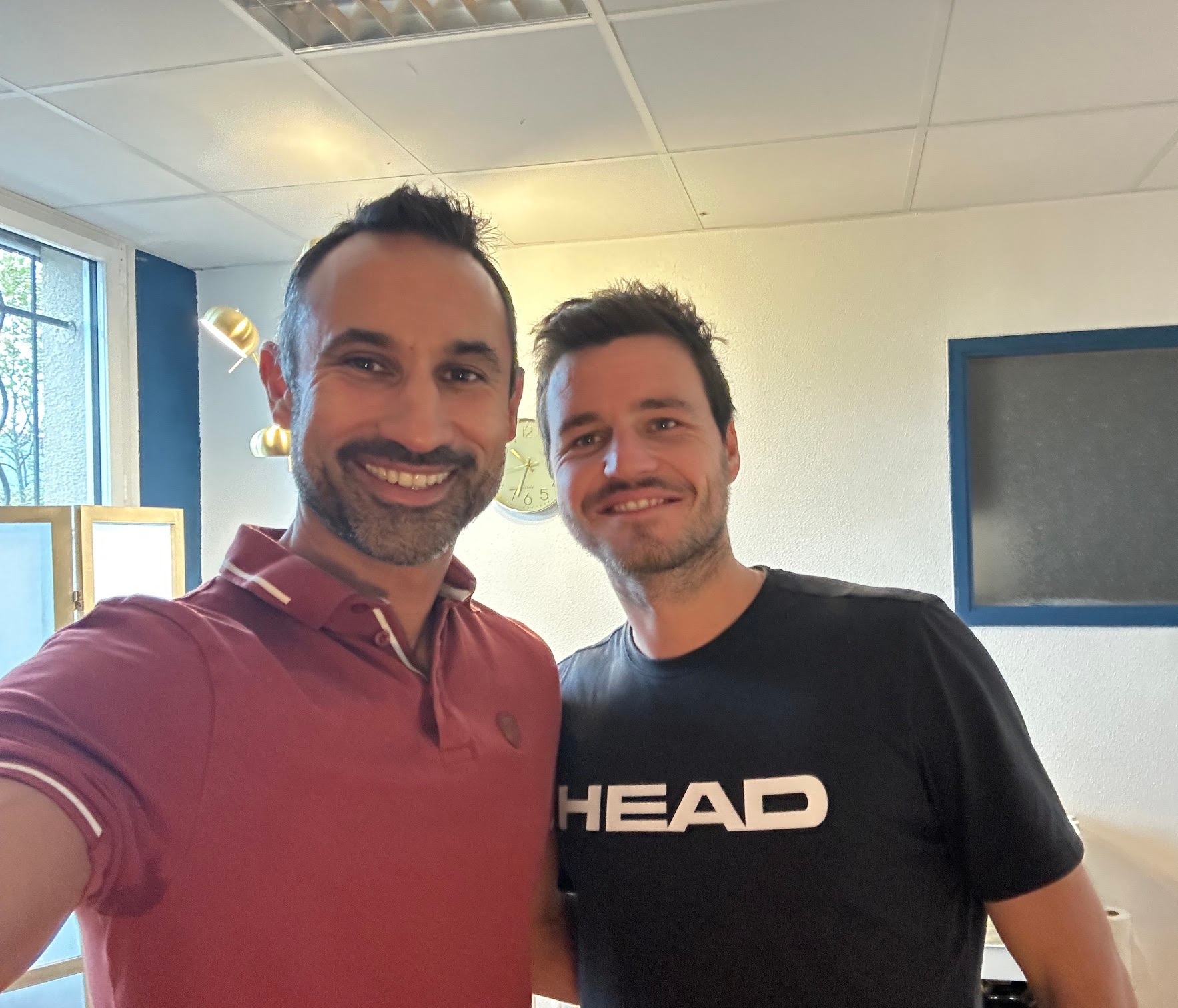 Johan Bergeron champion de France Padel avec l'ostéopathe Lémard-Flavien Mourey Andrézieux-Bouthéon